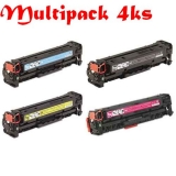 Multipack HP CC530/1/2/3 - CE410X/1/2/3- CF380X/1/2/3 - Canon CRG-718 - 4ks