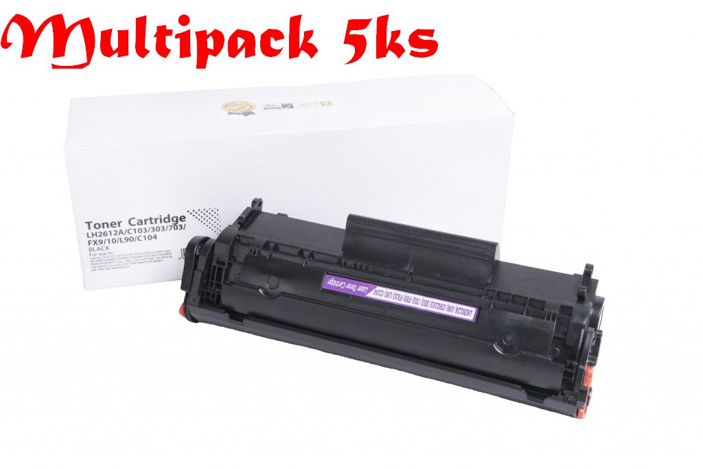 Multipack Canon FX10 / HP Q2612A, Black - 5ks